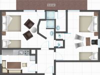 Apartment 1 for 4-6 persons floor plan